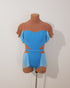 Celine Leotard Base - Ocean Blue